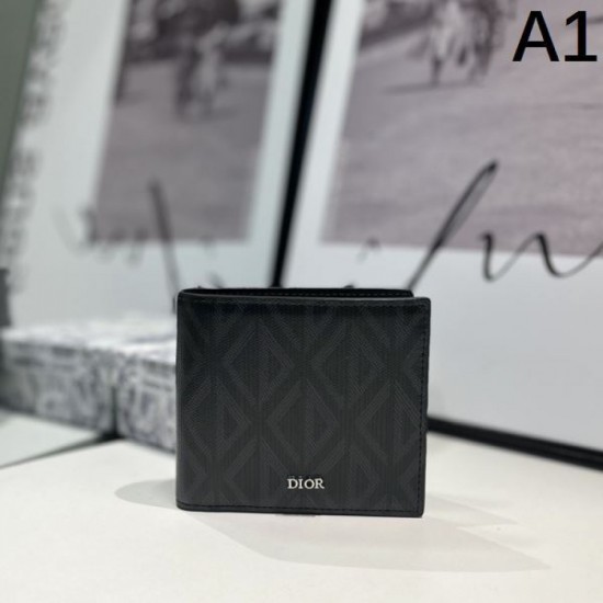 DIOR 2024SS Bi-fold wallet with a fashionable feel this season DIOR 2024SS Bi-fold wallet with a fashionable feel this season