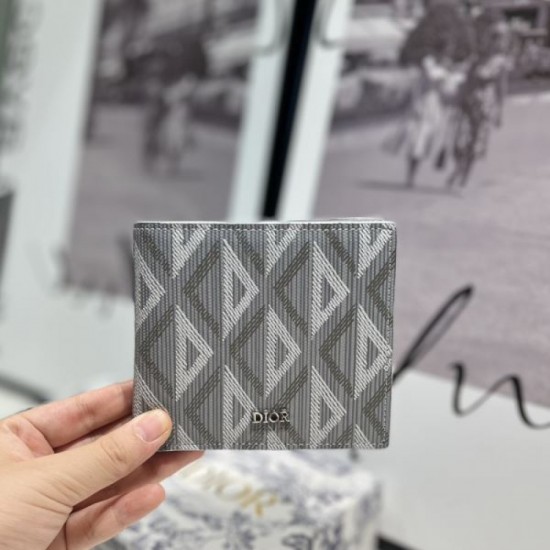 DIOR 2024SS Bi-fold wallet with a fashionable feel this season DIOR 2024SS Bi-fold wallet with a fashionable feel this season