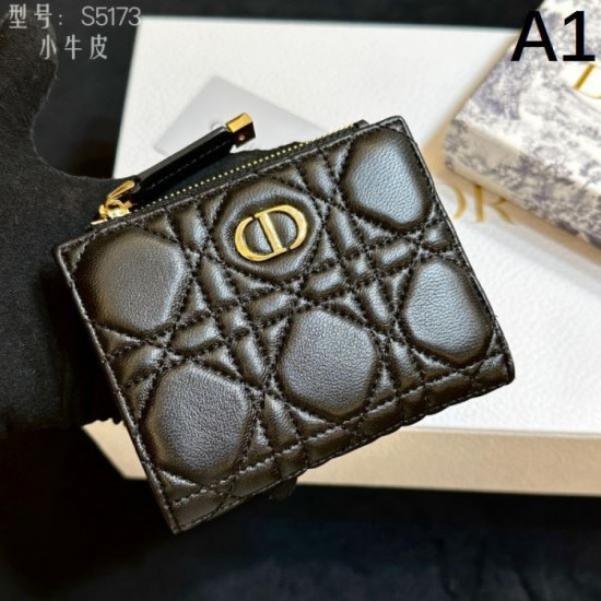 DIOR 2024SS This season's new popular beauty line bifold wallet DIOR 2024SS This season's new popular beauty line bifold wallet