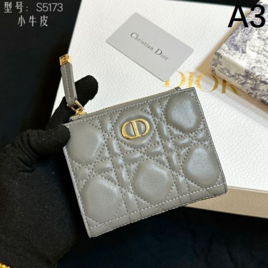DIOR 2024SS This season's new popular beauty line bifold wallet DIOR 2024SS This season's new popular beauty line bifold wallet