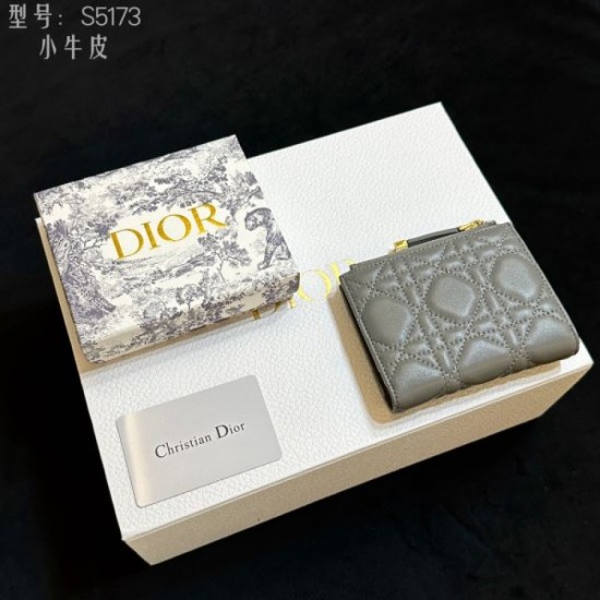 DIOR 2024SS This season's new popular beauty line bifold wallet DIOR 2024SS This season's new popular beauty line bifold wallet