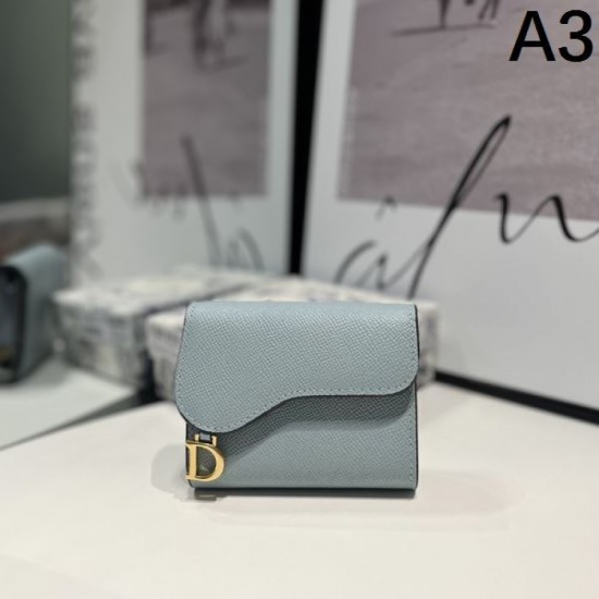 DIOR 2024SS Highly Conspicuous New Trifold Wallet DIOR 2024SS Highly Conspicuous New Trifold Wallet