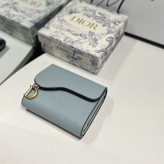 DIOR 2024SS Highly Conspicuous New Trifold Wallet DIOR 2024SS Highly Conspicuous New Trifold Wallet