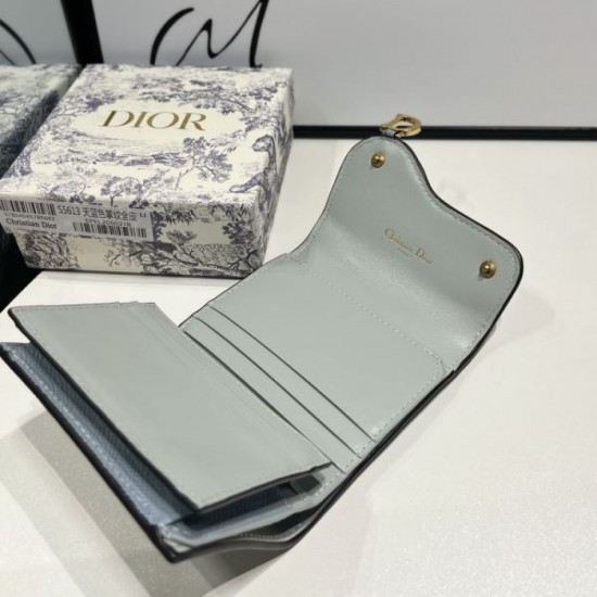 DIOR 2024SS Highly Conspicuous New Trifold Wallet DIOR 2024SS Highly Conspicuous New Trifold Wallet