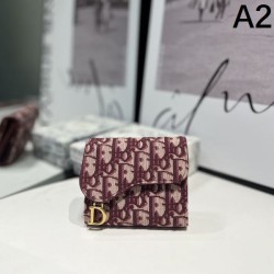 DIOR 2024SS Summery and refreshing impression tri-fold wallet
