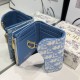 DIOR 2024SS Summery and refreshing impression tri-fold wallet DIOR 2024SS Summery and refreshing impression tri-fold wallet