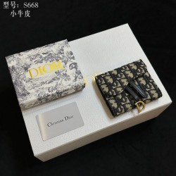 DIOR 2024SS Magazine New Spring/Summer Arrival Trifold Wallet