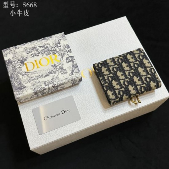 DIOR 2024SS Magazine New Spring/Summer Arrival Trifold Wallet DIOR 2024SS Magazine New Spring/Summer Arrival Trifold Wallet