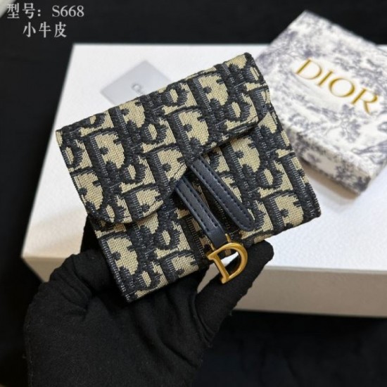 DIOR 2024SS Magazine New Spring/Summer Arrival Trifold Wallet DIOR 2024SS Magazine New Spring/Summer Arrival Trifold Wallet