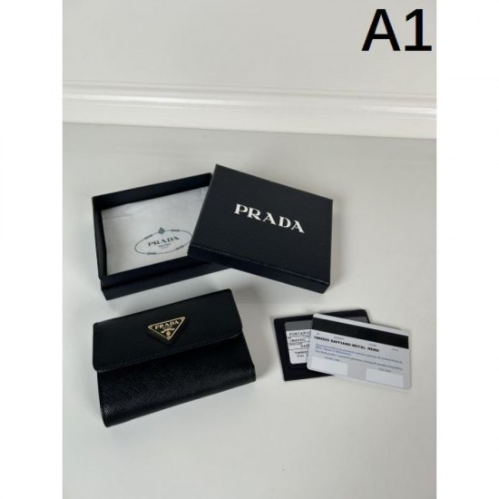 PRADA Prada 2024SS Latest Limited Time Sale Trifold Wallet PRADA Prada 2024SS Latest Limited Time Sale Trifold Wallet