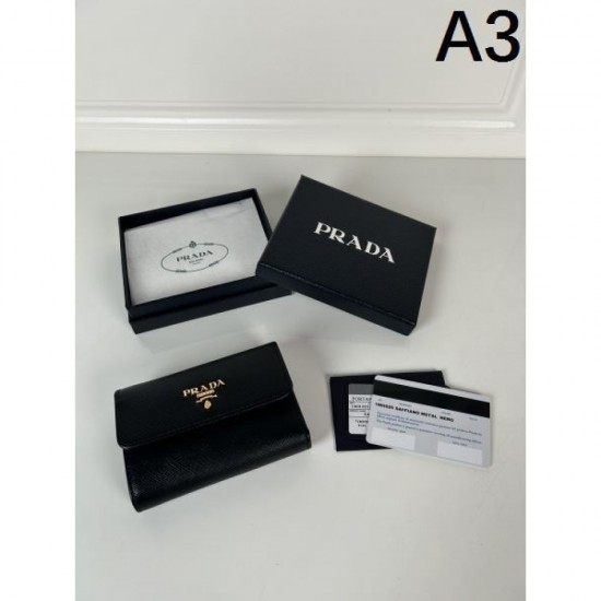 PRADA Prada 2024SS Latest Limited Time Sale Trifold Wallet PRADA Prada 2024SS Latest Limited Time Sale Trifold Wallet