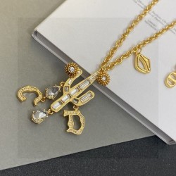 DIOR High quality popular item 2024SS necklace