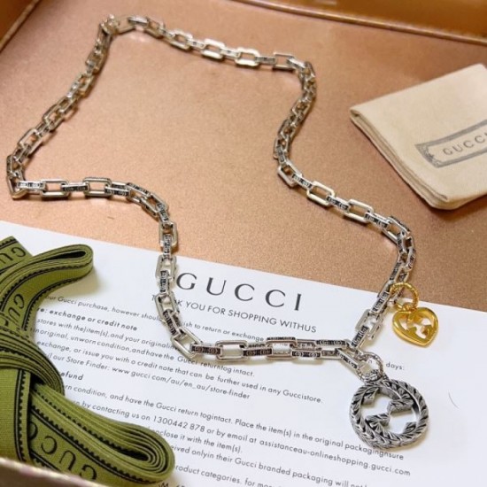 2024SS Necklace GUCCI Gucci that gives the impression of a fashionable expert 2024SS Necklace GUCCI Gucci that gives the impression of a fashionable expert