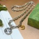 2024SS Necklace GUCCI Gucci that gives the impression of a fashionable expert 2024SS Necklace GUCCI Gucci that gives the impression of a fashionable expert