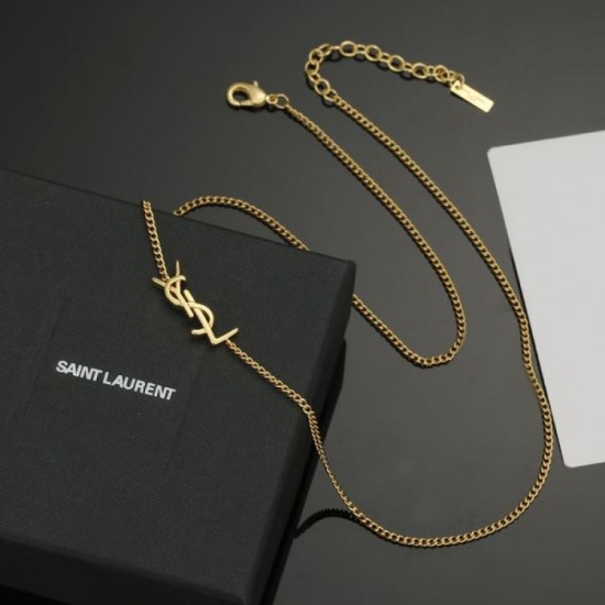 YSL Yves Saint Laurent Must-buy 2024SS Necklace YSL Yves Saint Laurent Must-buy 2024SS Necklace