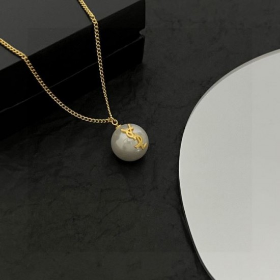 YSL Yves Saint Laurent popular model favorite 2024SS necklace YSL Yves Saint Laurent popular model favorite 2024SS necklace