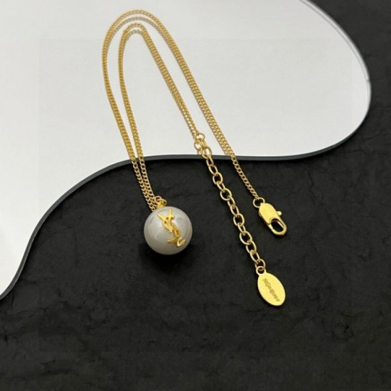 YSL Yves Saint Laurent popular model favorite 2024SS necklace YSL Yves Saint Laurent popular model favorite 2024SS necklace