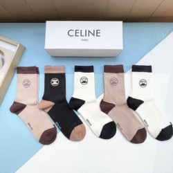 2024SS Socks CELINE CELINE Used by celebrities and celebrities