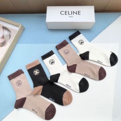 2024SS Socks CELINE CELINE Used by celebrities and celebrities