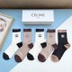 2024SS Socks CELINE CELINE Used by celebrities and celebrities 2024SS Socks CELINE CELINE Used by celebrities and celebrities