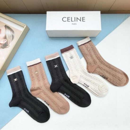2024SS Socks CELINE CELINE Summer new item that will be loved by many users 2024SS Socks CELINE CELINE Summer new item that will be loved by many users