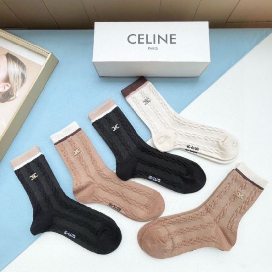 2024SS Socks CELINE CELINE Summer new item that will be loved by many users 2024SS Socks CELINE CELINE Summer new item that will be loved by many users