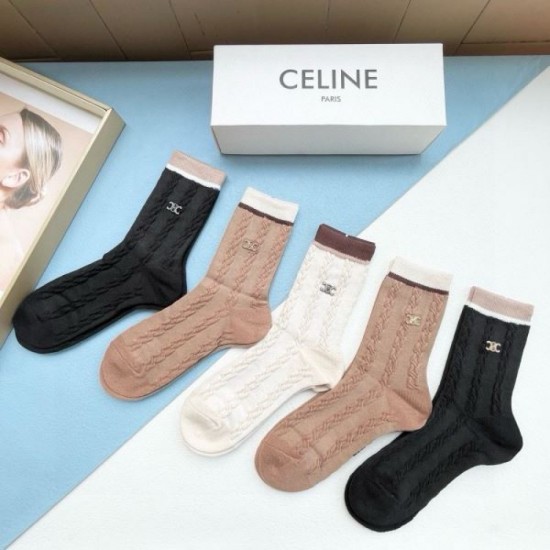 2024SS Socks CELINE CELINE Summer new item that will be loved by many users 2024SS Socks CELINE CELINE Summer new item that will be loved by many users