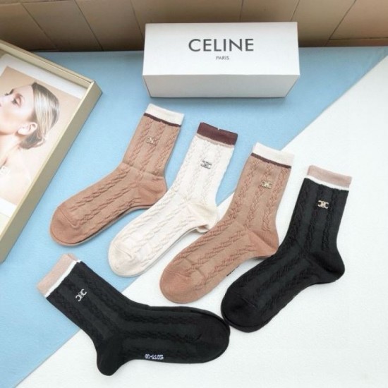 2024SS Socks CELINE CELINE Summer new item that will be loved by many users 2024SS Socks CELINE CELINE Summer new item that will be loved by many users