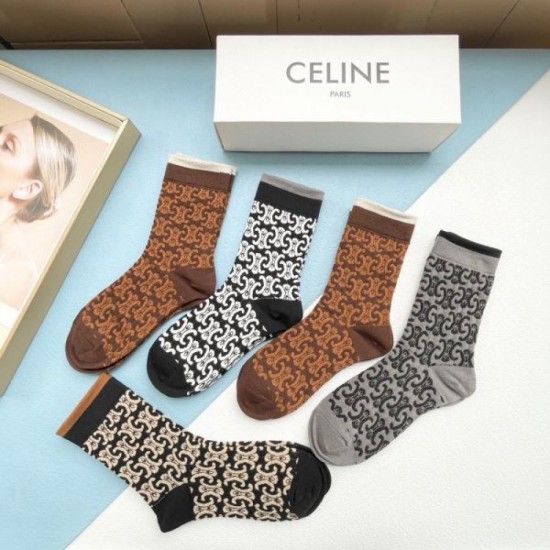2024SS Socks CELINE Celine This season's explosively popular standard product 2024SS Socks CELINE Celine This season's explosively popular standard product