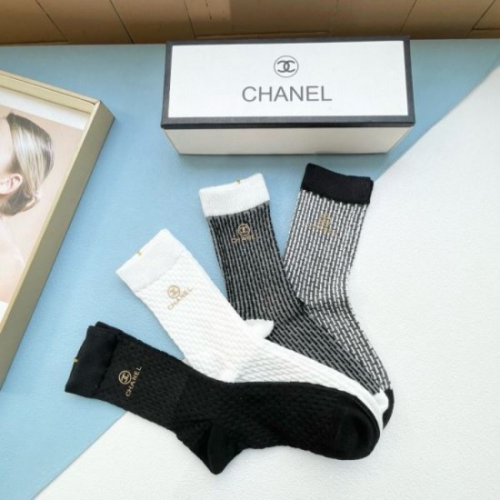 2024SS Socks CHANEL Highly used by fashionable people 2024SS Socks CHANEL Highly used by fashionable people