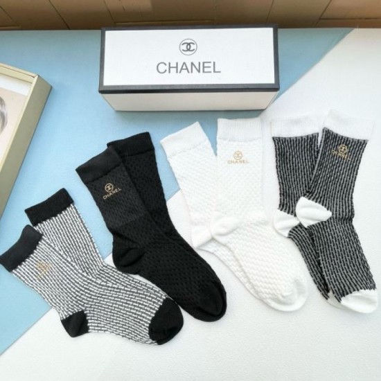 2024SS Socks CHANEL Highly used by fashionable people 2024SS Socks CHANEL Highly used by fashionable people