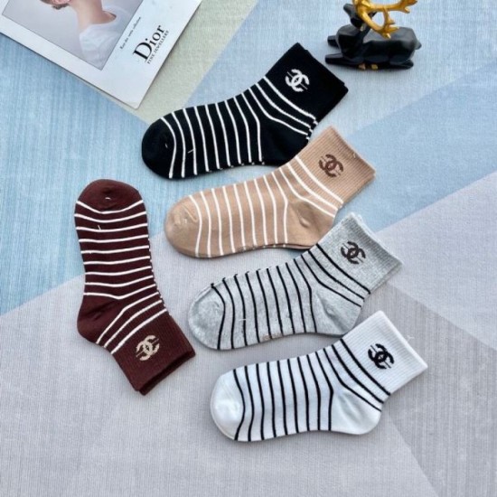 2024SS Socks CHANEL Personal style 2024SS Socks CHANEL Personal style