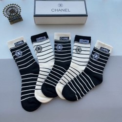 2024SS Socks CHANEL Chanel Used by celebrities and celebrities