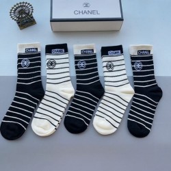 2024SS Socks CHANEL Chanel Used by celebrities and celebrities