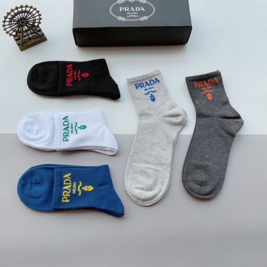 2024SS socks PRADA Essential item for fashion people 2024SS socks PRADA Essential item for fashion people