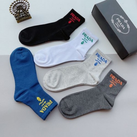 2024SS socks PRADA Essential item for fashion people 2024SS socks PRADA Essential item for fashion people
