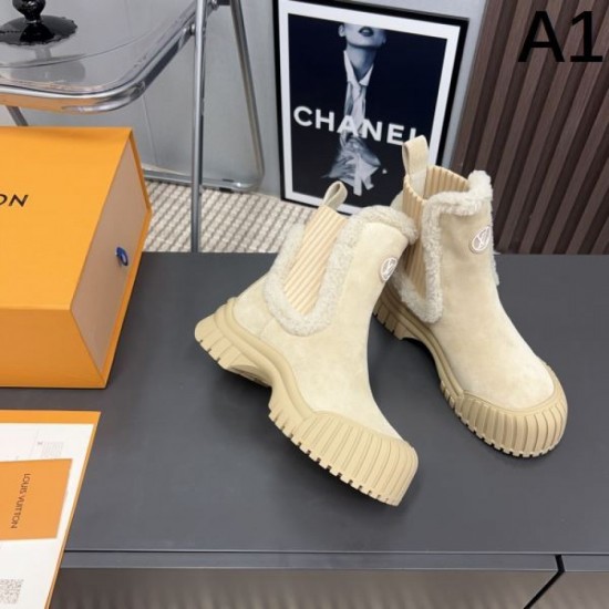 LOUIS VUITTON 2024FW Women's Boots Celebrity Favorite Elegant LOUIS VUITTON 2024FW Women's Boots Celebrity Favorite Elegant