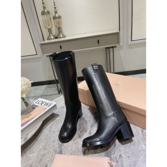 MIU MIU 2024FW Women's Boots New Arrival for Autumn/Winter MIU MIU 2024FW Women's Boots New Arrival for Autumn/Winter