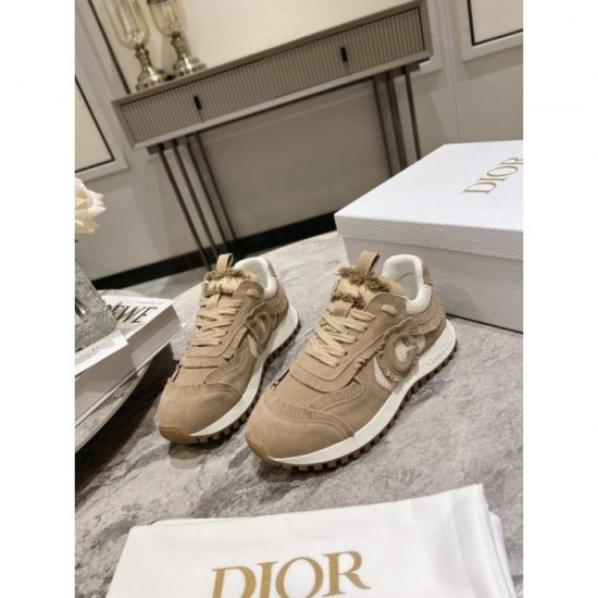 DIOR Dior 2024FW Women's Sneakers Fans flock to the new winter edition DIOR Dior 2024FW Women's Sneakers Fans flock to the new winter edition