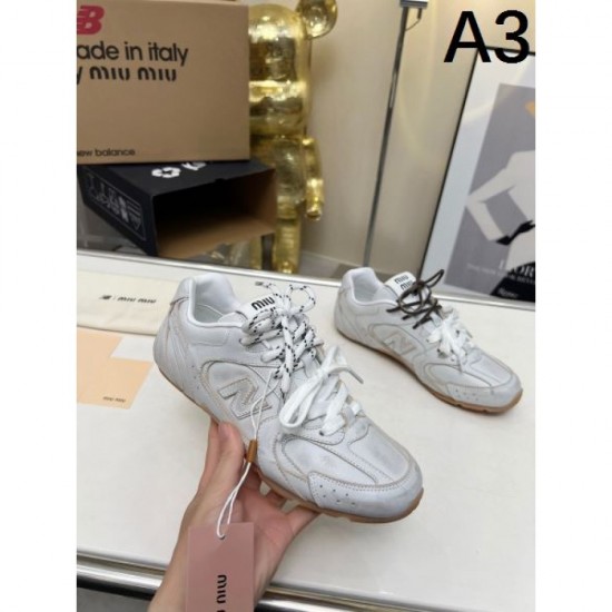 2024SS Low Price High Quality MIU MIU Women's Sneakers 2024SS Low Price High Quality MIU MIU Women's Sneakers