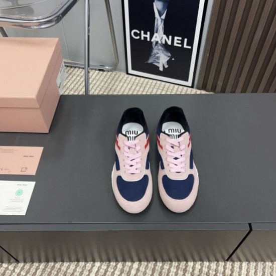 MIU MIU 2024FW Women's Sneakers Classy and Stylish MIU MIU 2024FW Women's Sneakers Classy and Stylish