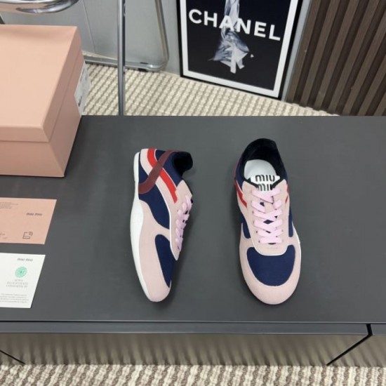 MIU MIU 2024FW Women's Sneakers Classy and Stylish MIU MIU 2024FW Women's Sneakers Classy and Stylish