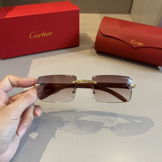 CARTIER Cartier 2024SS Sunglasses A must-have item for fashion people CARTIER Cartier 2024SS Sunglasses A must-have item for fashion people