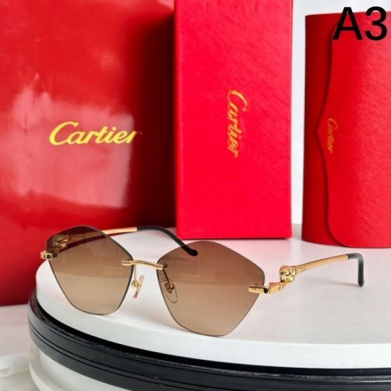 CARTIER Cartier 2024SS sunglasses nice design not in stock brand CARTIER Cartier 2024SS sunglasses nice design not in stock brand