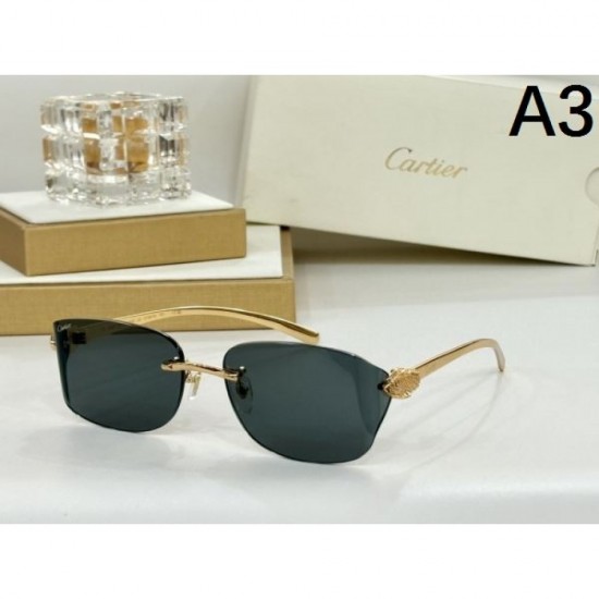 2024FW Sunglasses CARTIER Cartier Popular among fashionable people 2024FW Sunglasses CARTIER Cartier Popular among fashionable people
