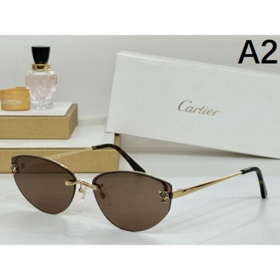 2024FW Sunglasses CARTIER Cartier classic street style 2024FW Sunglasses CARTIER Cartier classic street style