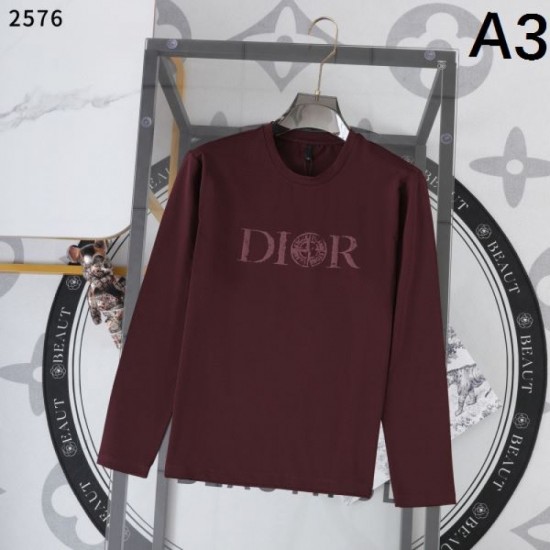2025 Fall/Winter Long Sleeve T-Shirt DIOR Dior New Fall/Winter Collection with excellent stability 2025 Fall/Winter Long Sleeve T-Shirt DIOR Dior New Fall/Winter Collection with excellent stability
