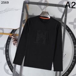 2025 Fall/Winter Long Sleeve T-shirt HERMES Hermes A classic luxury brand loved by celebrities