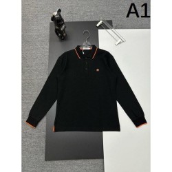 2025FW Long sleeve T-shirt HERMES Top trend sophisticated design