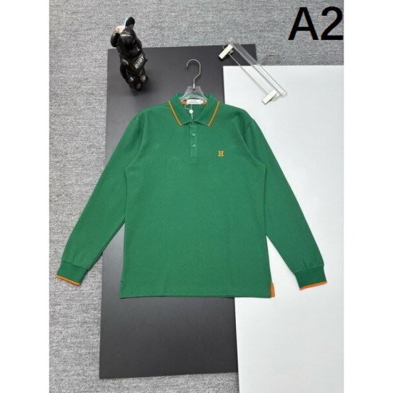 2025FW Long sleeve T-shirt HERMES Top trend sophisticated design